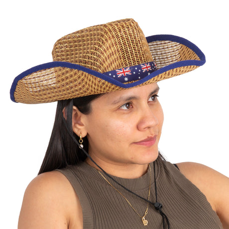 Aussie Straw Cowboy Hat
