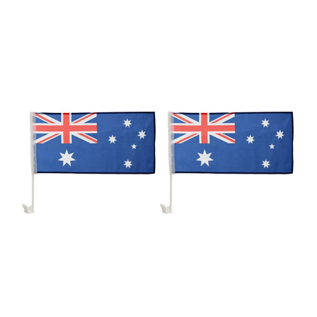 Aussie Car Flag 45 x 22cm - 2 Pack