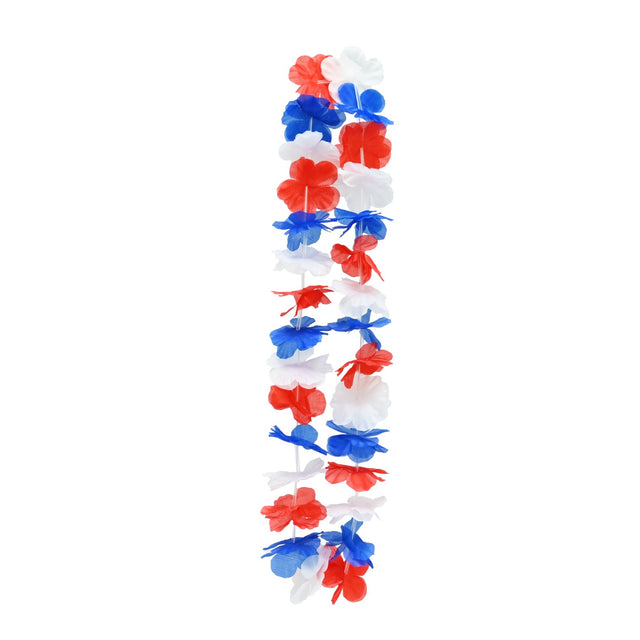 Red, White & Blue Lei 90cm