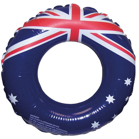Aussie Flag Swim Ring 90cm