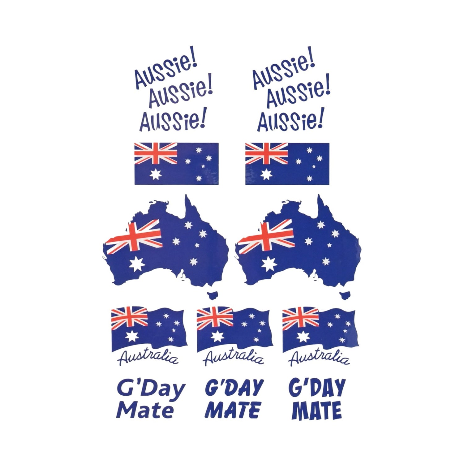 Aussie Tattoos - 12 Assorted