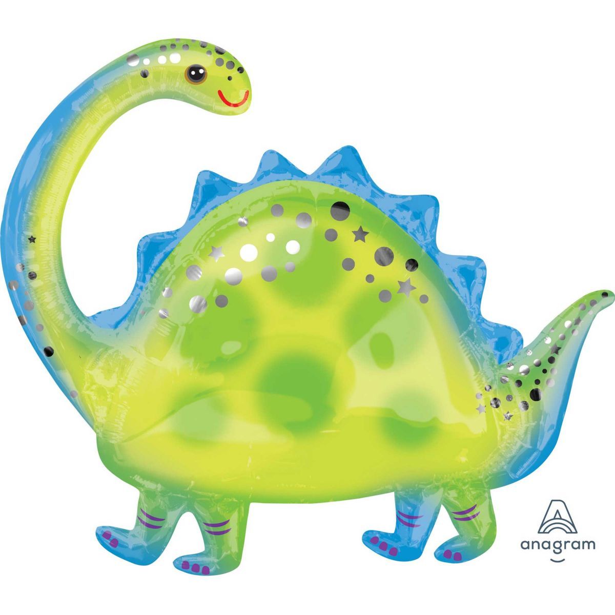 SuperShape XL Foil Balloon 99cm x 53cm - Stegosaurus