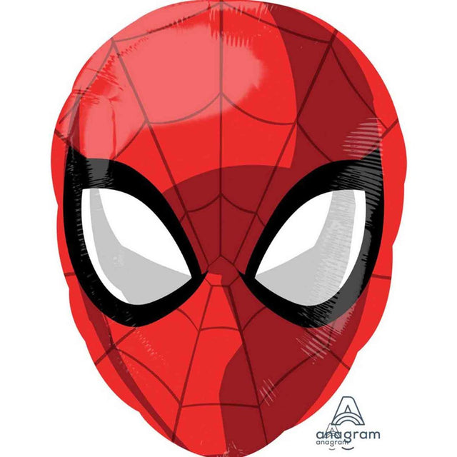 Spider-Man Head Shaped Foil Balloon 43cm x 60cm