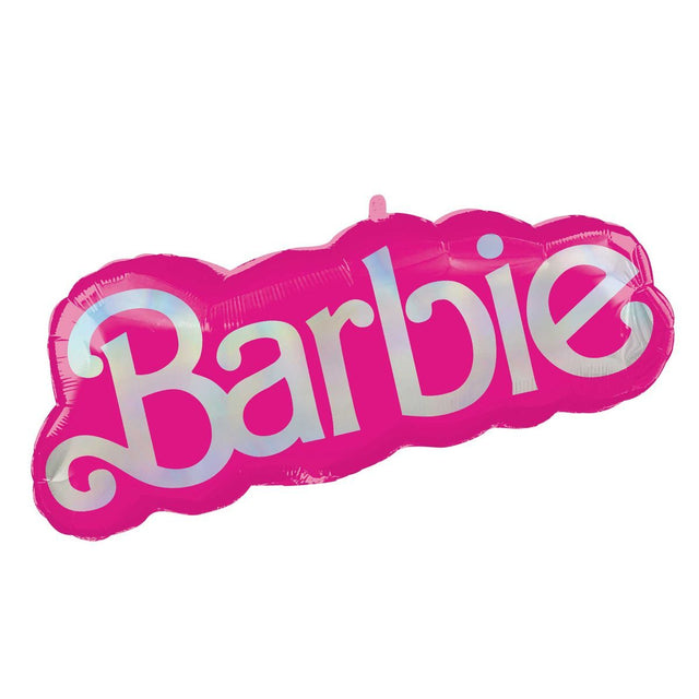 SuperShape Barbie Foil Balloon 60cm x 114cm - Pink