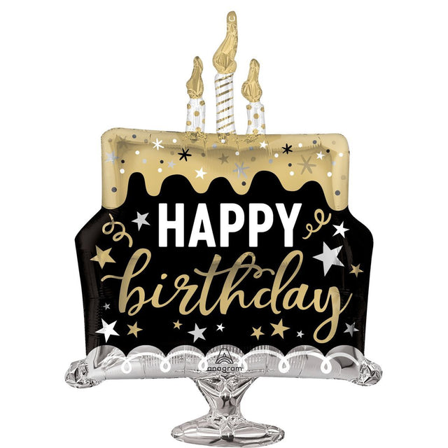 SuperShape XL Foil Balloon 55cm x 73cm - Happy Birthday Surprise