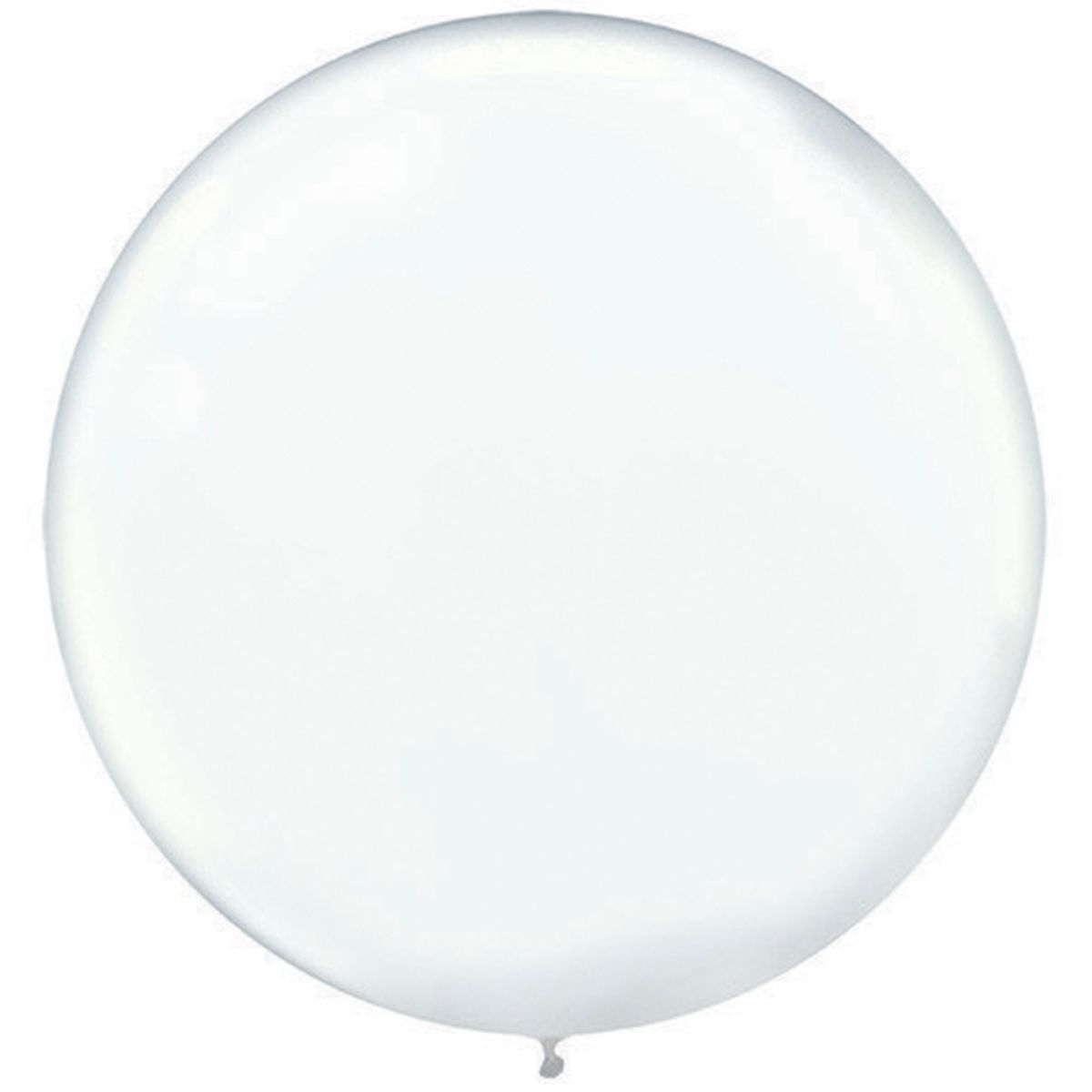 4 Pack Latex Balloons 60cm - Clear