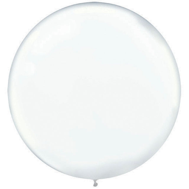 4 Pack Latex Balloons 60cm - Clear