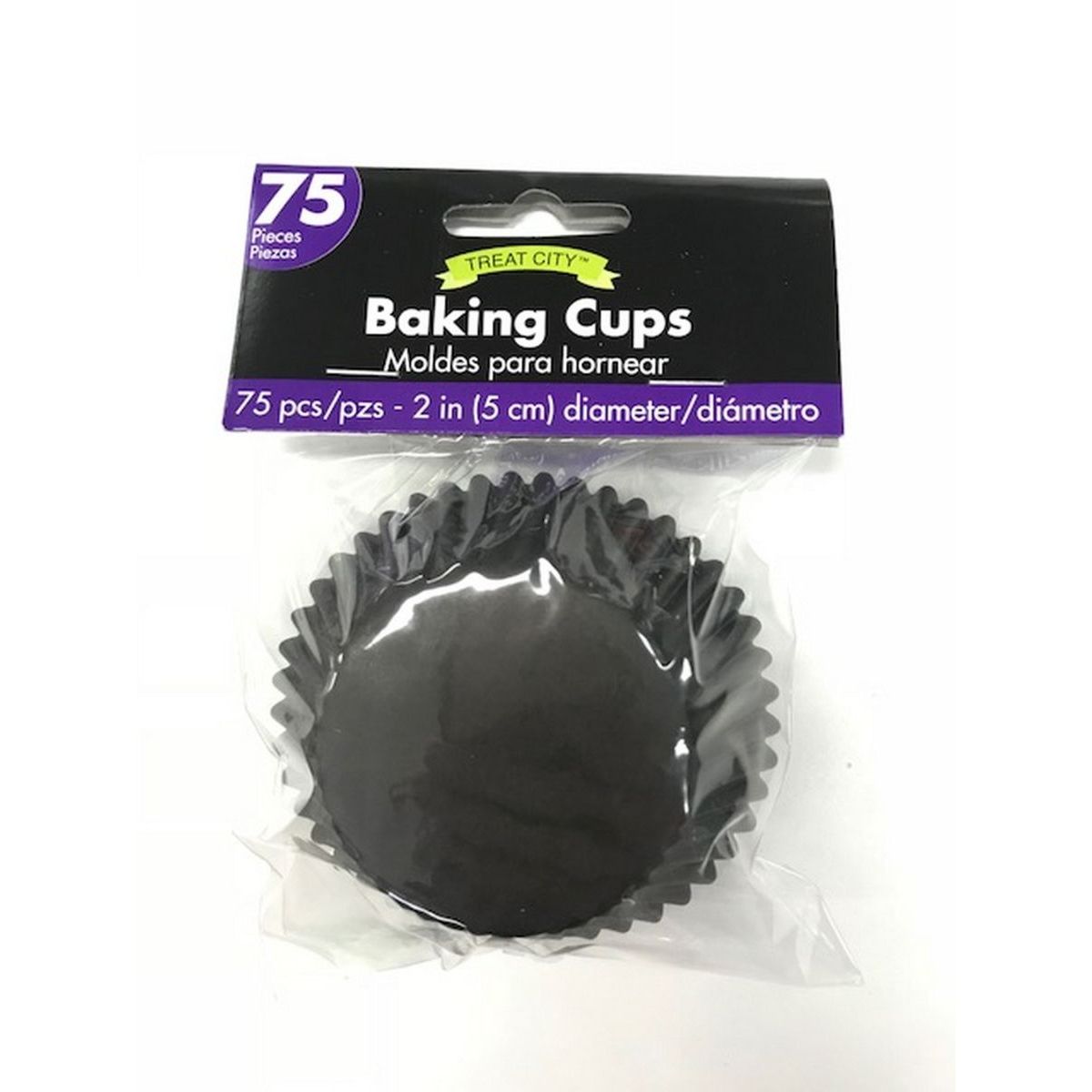 75 Pack Paper Cupcake Cases - Black