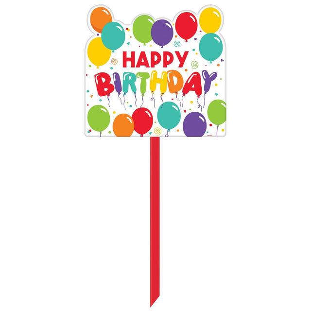 Birthday Celebration Yard Sign - Multicoloured