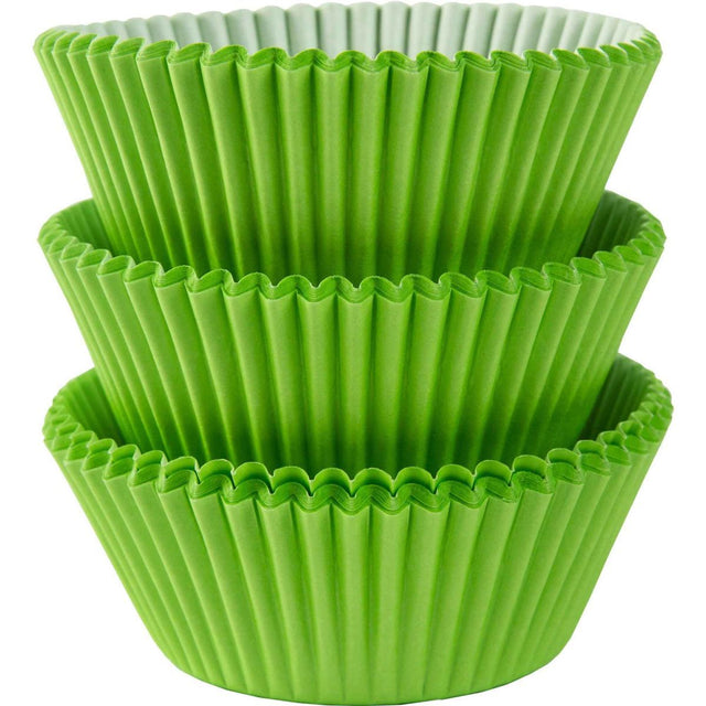 75 Pack Kiwi Green Paper Cupcake Cases
