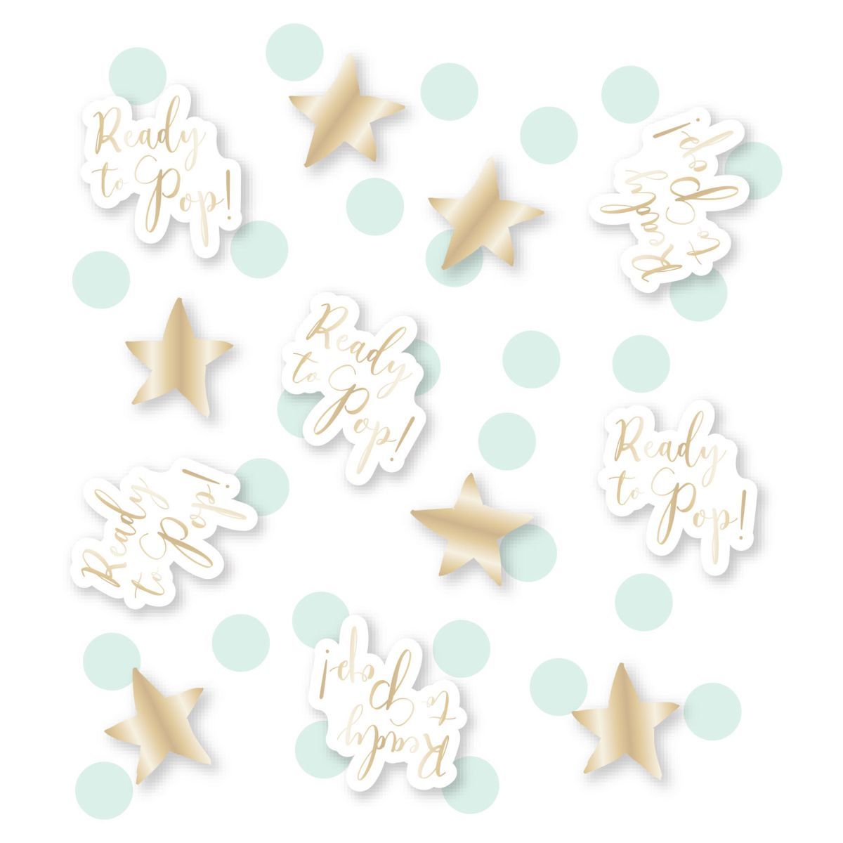 Ready To Pop Baby Shower Confetti - Multicoloured