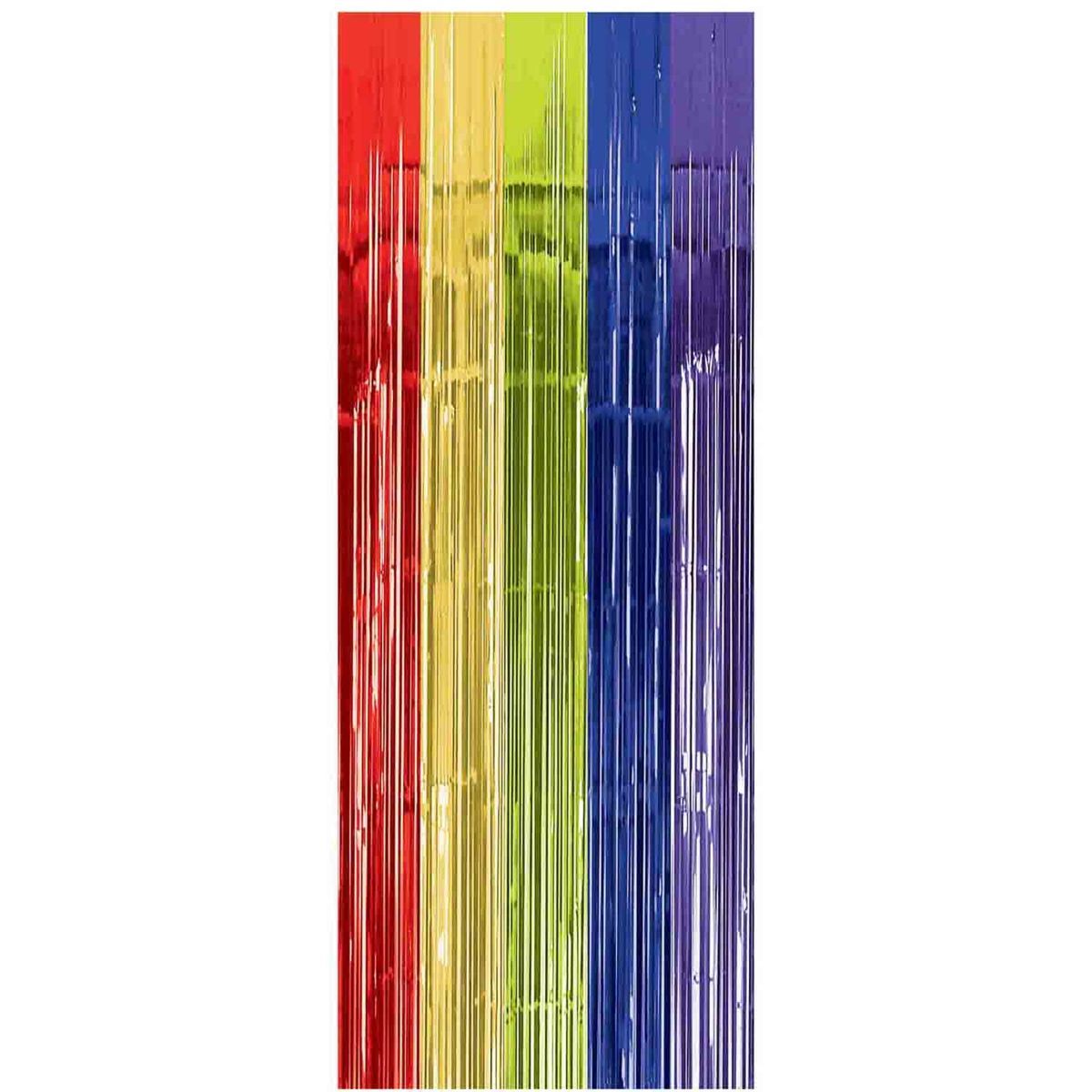 Metallic Fringe Door Curtain - Multicoloured
