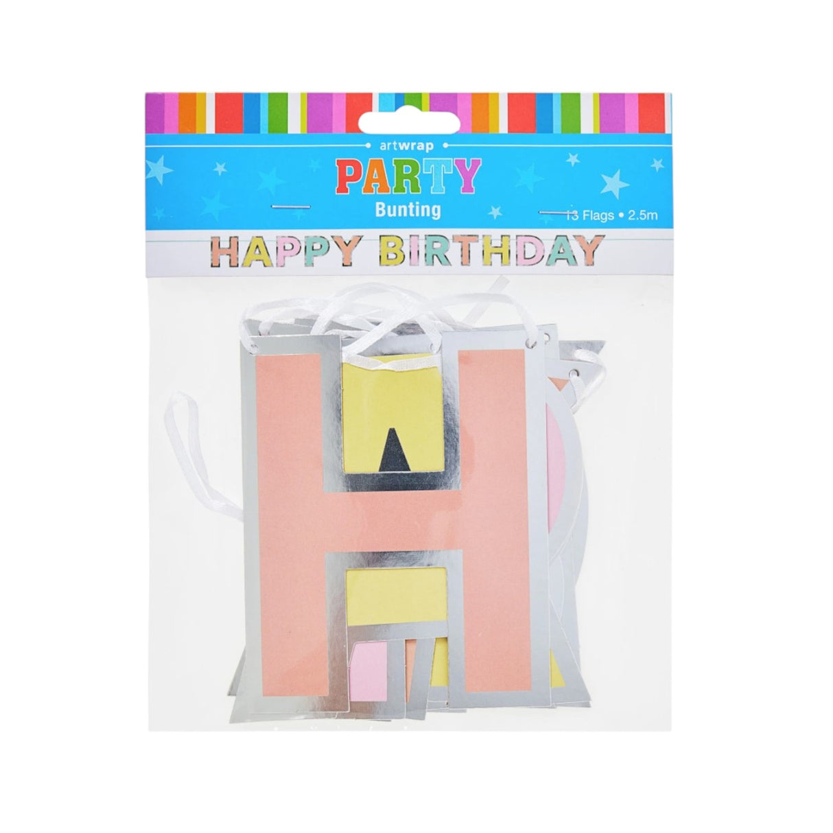 Happy Birthday Bunting - Pastel Colours