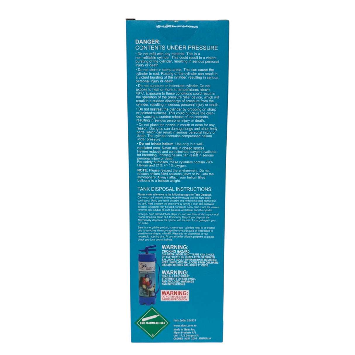 Helium Balloon Kit – 2.2L