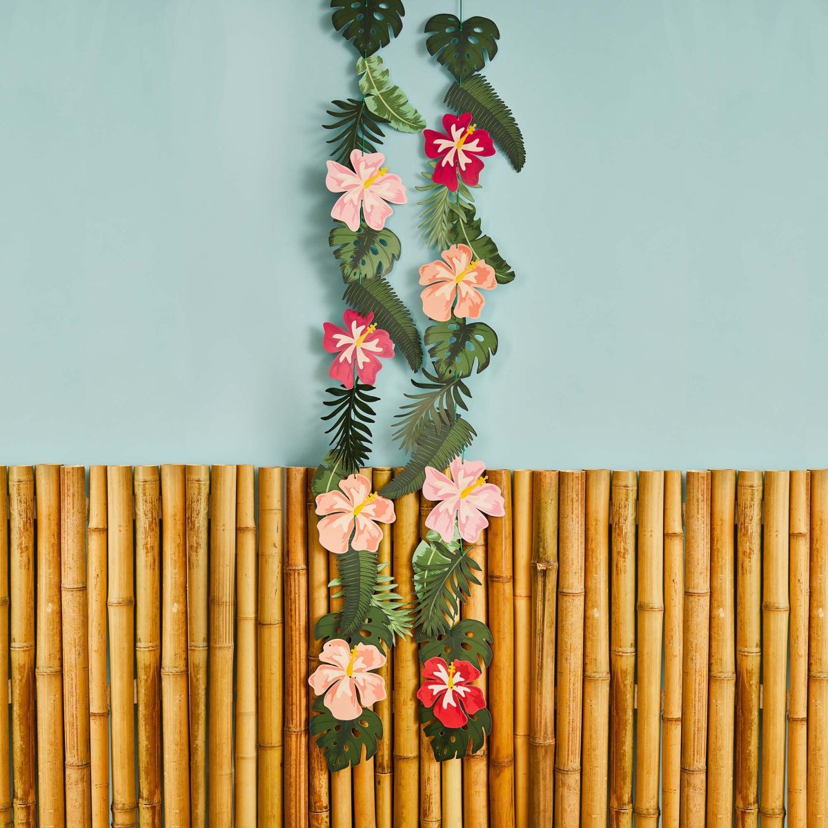 2 Pack Tropical Hanging Garland 2.5m - Multicoloured
