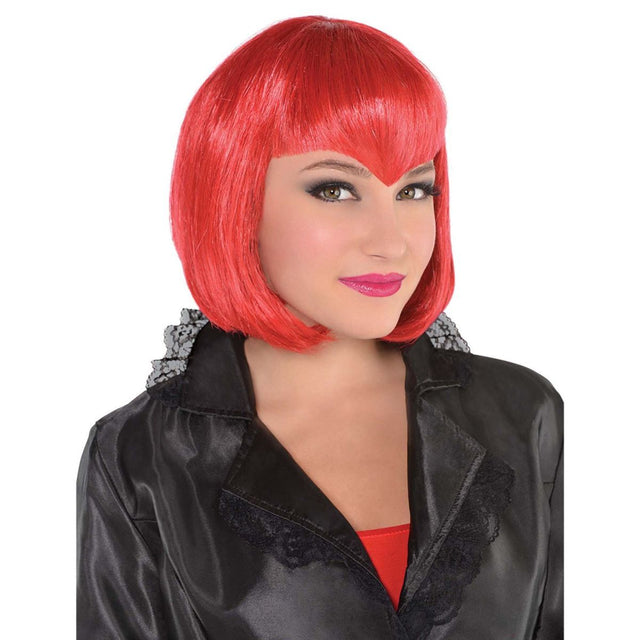 Sultry Red Synthetic Wig - One Size