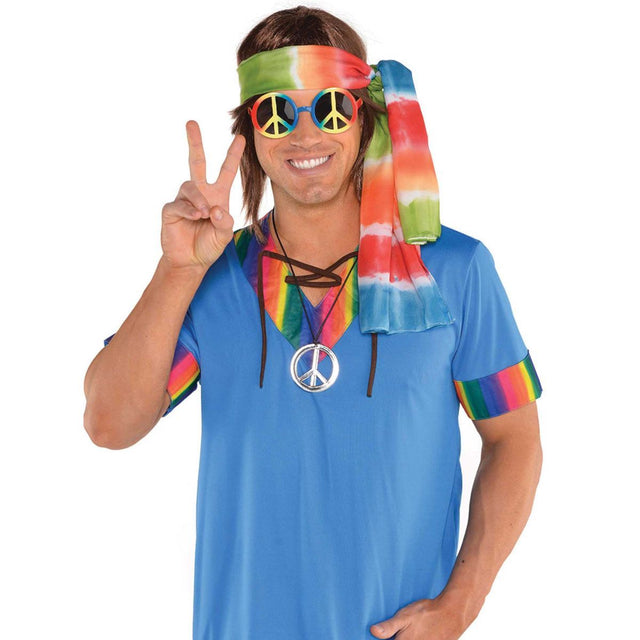 60s Hippie Costume Kit - Multicoloured