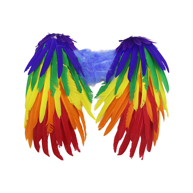 Rainbow Feather Wings - PARTY PLANET