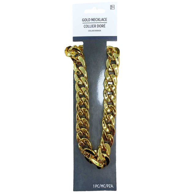 Gold Big Links Chain Necklace - Gold