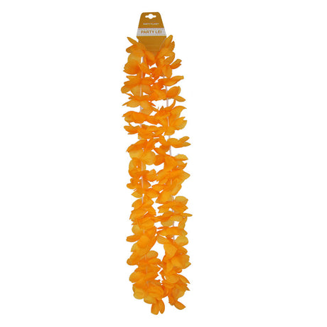 Orange Party Lei - PARTY PLANET