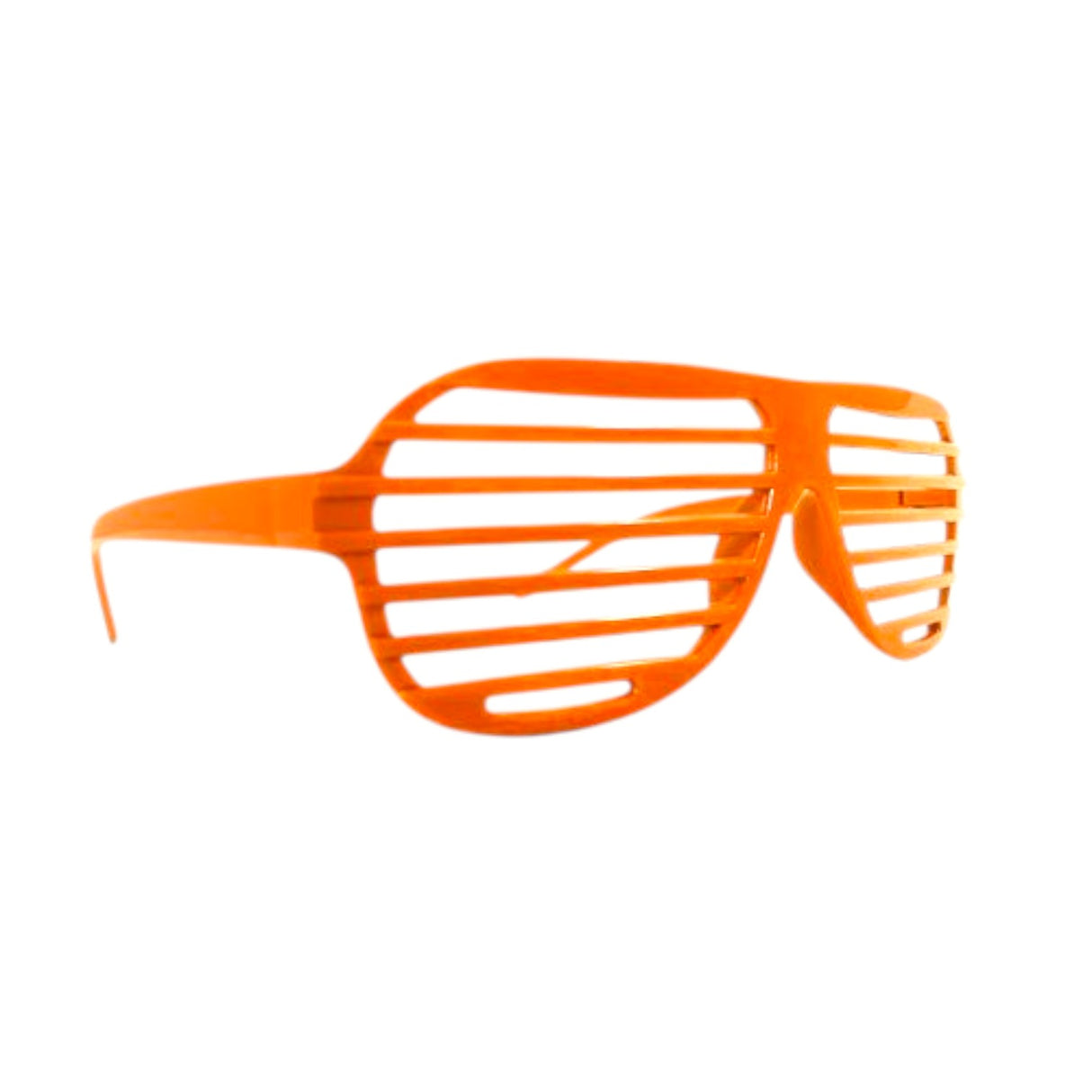 Slatted Novelty Glasses Orange