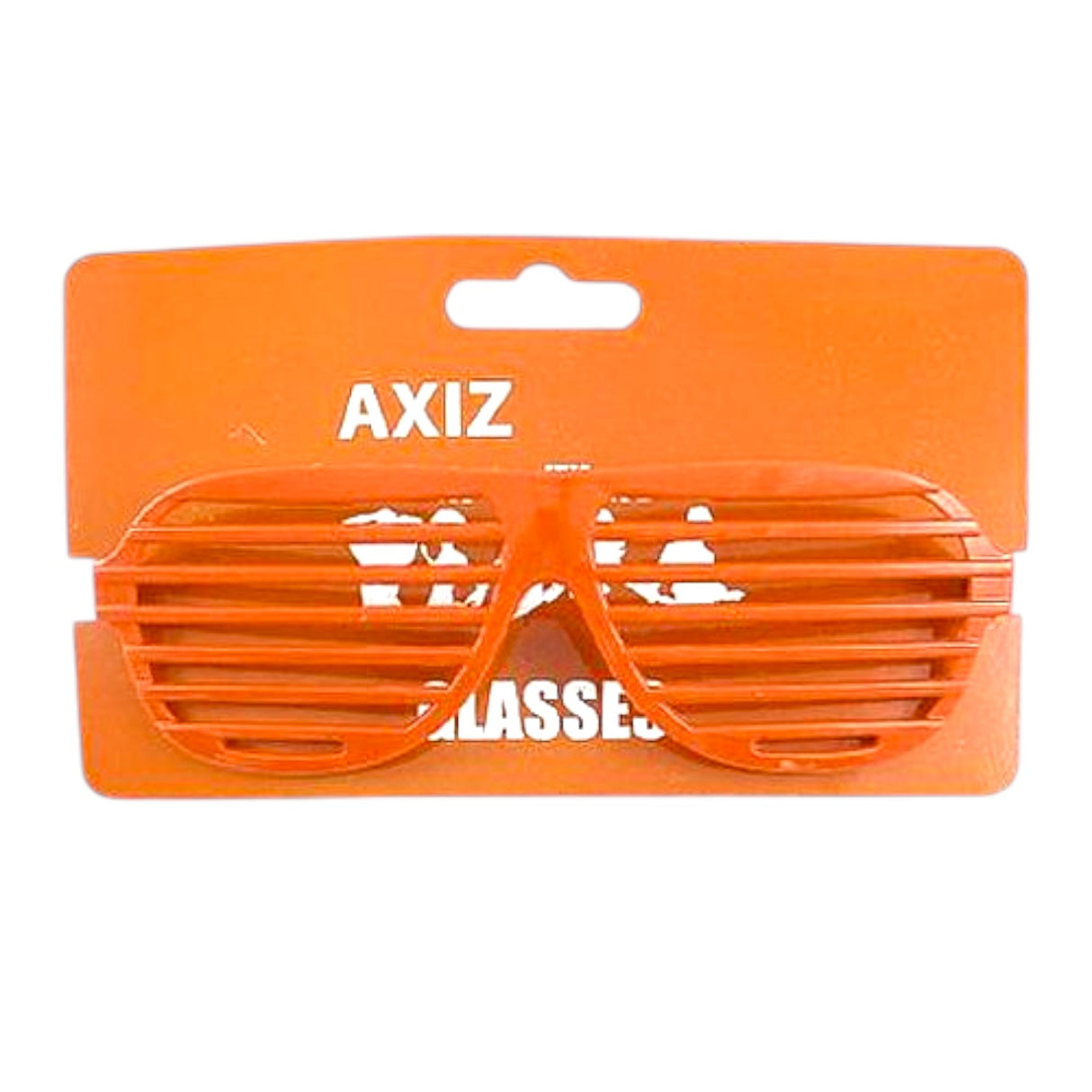 Slatted Novelty Glasses Orange