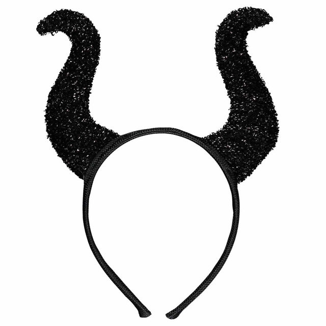 Devil Demon Horns Headband - Black