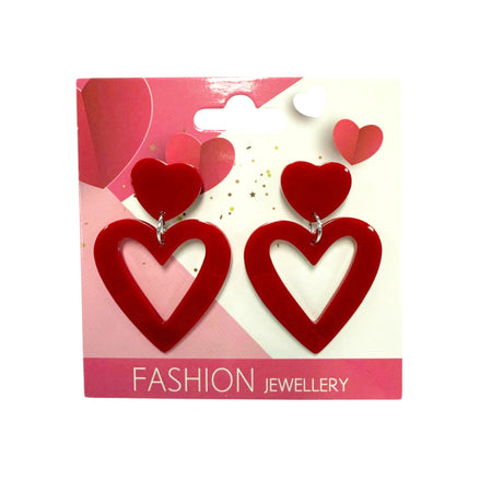 Red Heart Novelty Earrings