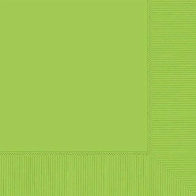 40 Pack 2 Ply Lunch Napkins 33cm x 33cm - Kiwi Green