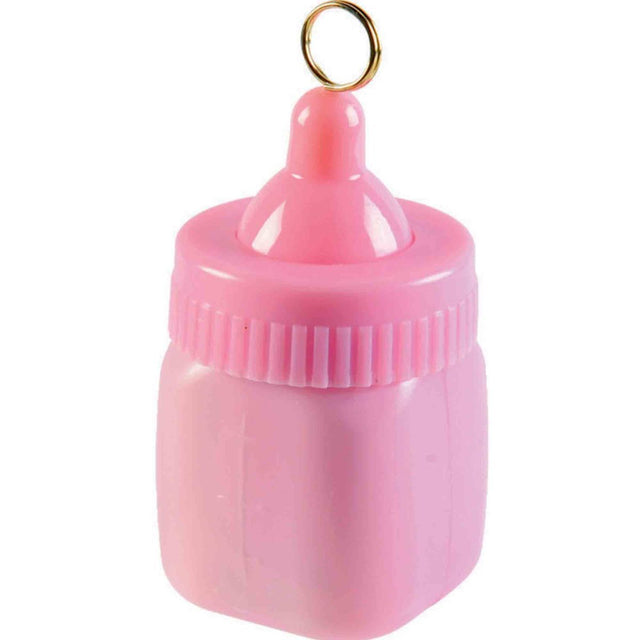 Baby Bottle Balloon Weight - Pink