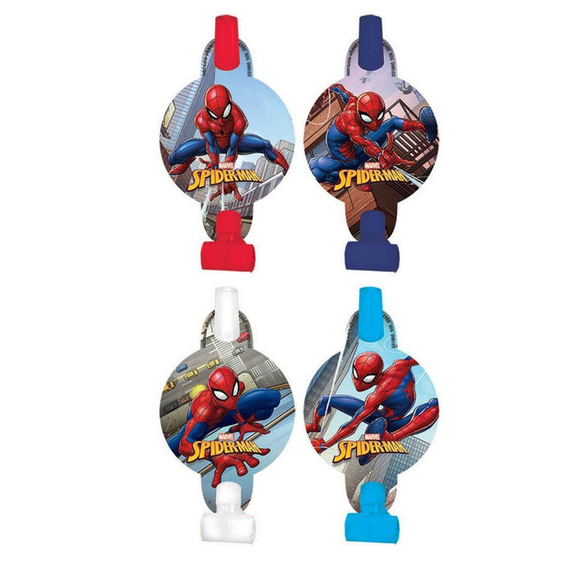 8 Pack Spider-Man Webbed Wonder Party Blowouts