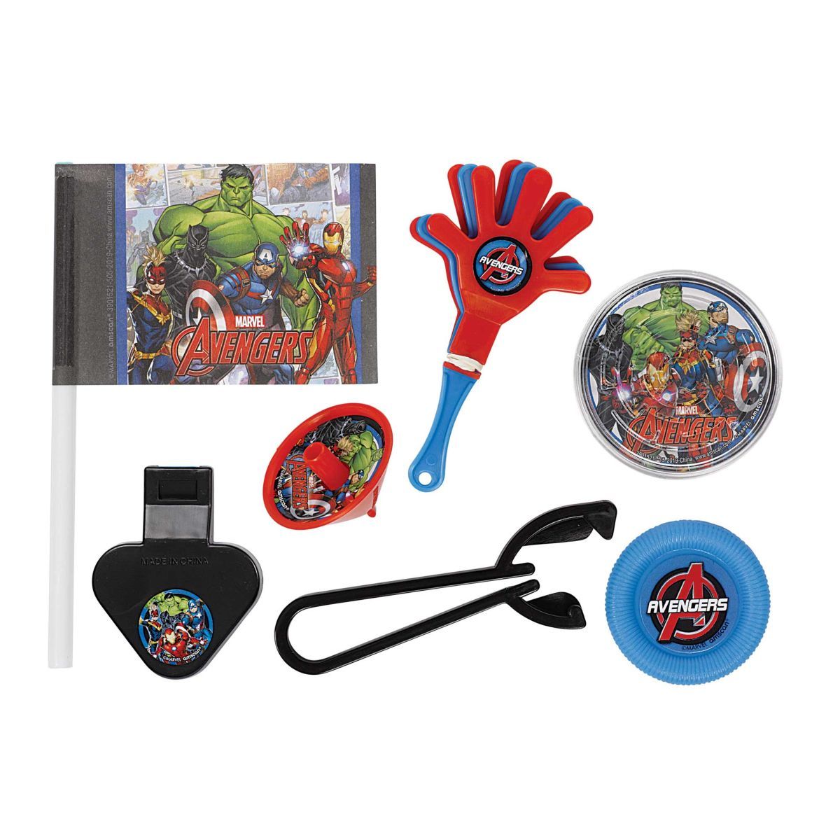 48 Pack Marvel Avengers Powers Unite Mega Mix Party Favors - Multicoloured