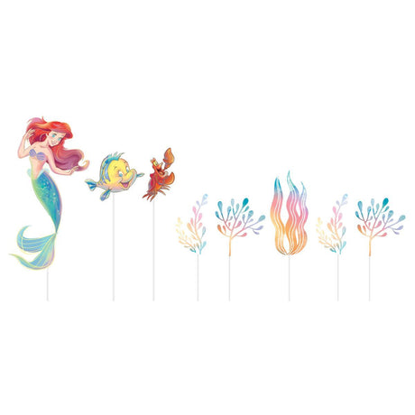 8 Pack The Little Mermaid Cake Decorating Kit