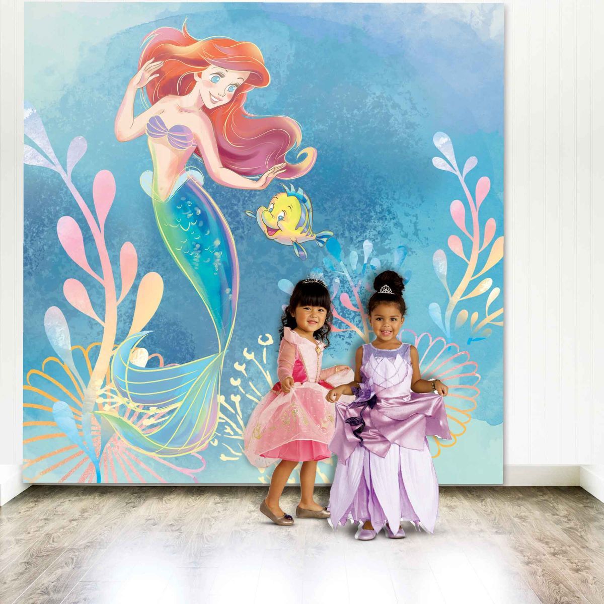 2 Pack Little Mermaid Scene Setter Panels - Multicoloured