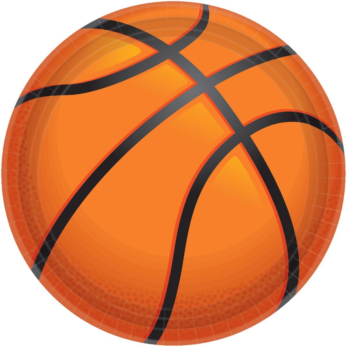 8 Pack Nothin' But Net 26cm Basketball Paper Plates
