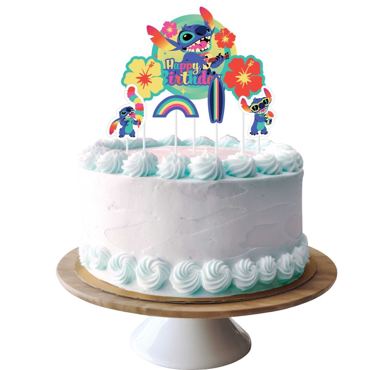 7 Pack Lilo & Stitch Cake Decorating Kit - Multicoloured