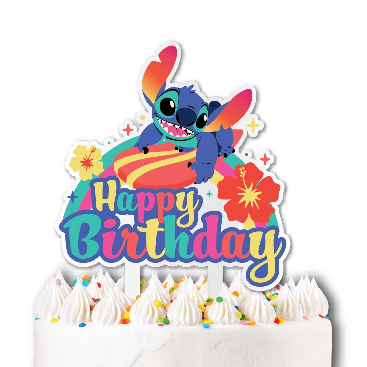 Lilo and Stitch Acrylic Cake Topper 15cm x 20cm