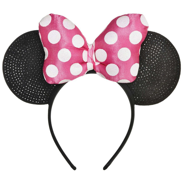 Minnie Mouse Forever Deluxe Headband with Polka Dot Bow