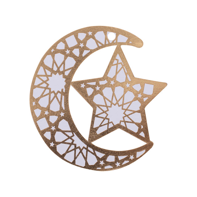 12 Pack Crescent Moon Gift Tags - 9cm - Red Dot