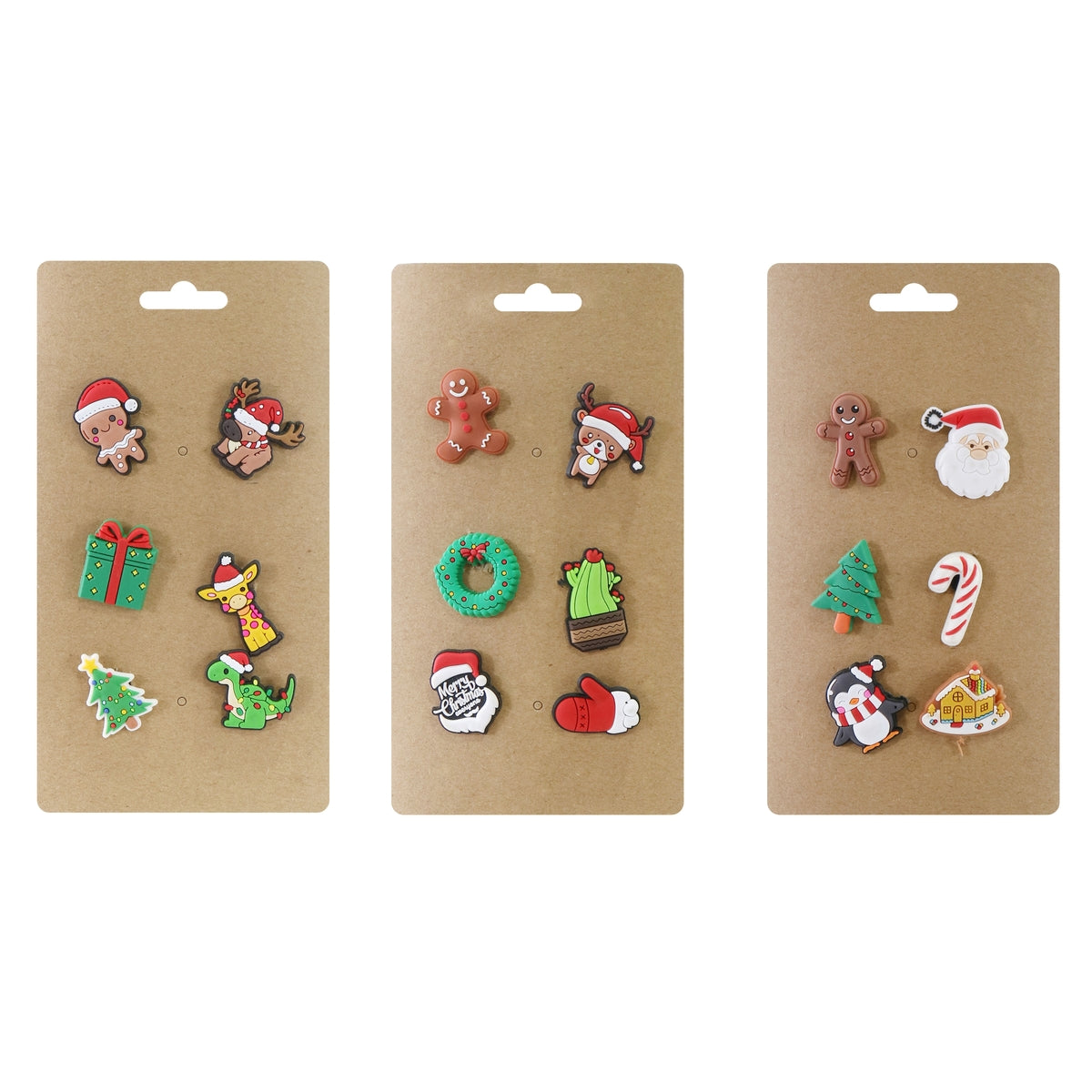 Christmas Shoe Charms 6 Pack