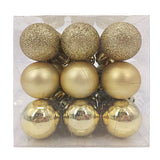 18 Pack Christmas Bauble Set - Glitter, Matt and Shiny