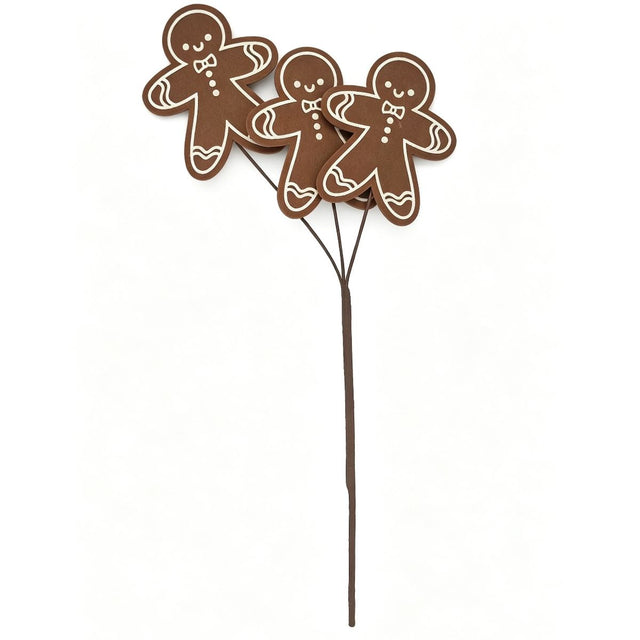 Christmas Gingerbread Man Decoration Pick 38cm