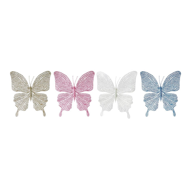 Glitter Butterfly Clip 21cm - Assorted