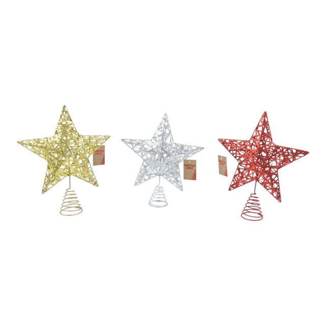 Christmas Star Tree Topper - Assorted