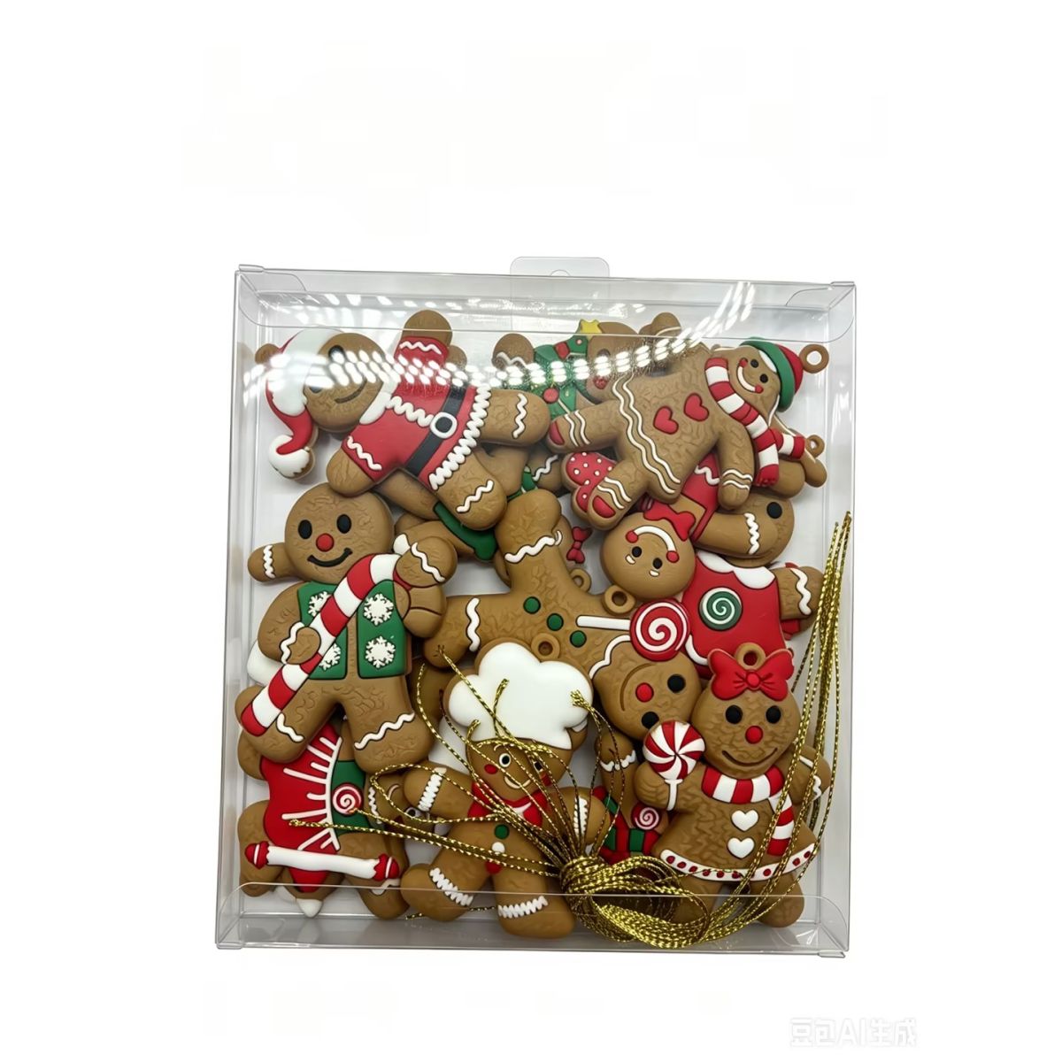 15 Pack Christmas Tree Gingerbread Man Decorations 6 x 5cm
