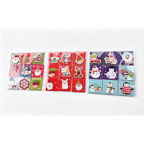 9 Pack 3D Christmas Gift Tags - Assorted