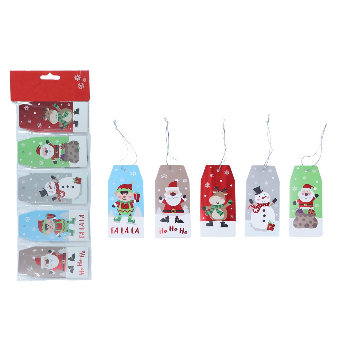 20 Pack Christmas Gift Tags with Foil Printing