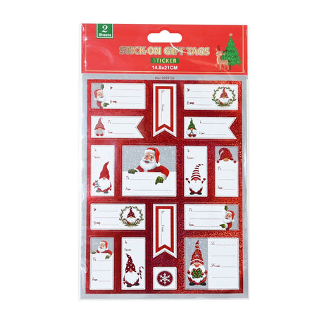 Gift Tag Stickers 2 Sheets