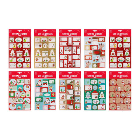 2 Sheet Mega Mix Assorted Gift Tag Stickers