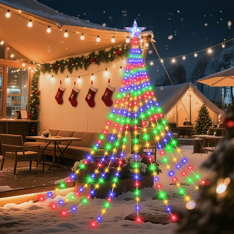 Solar Tentpole Star Light 3m - Multicolour